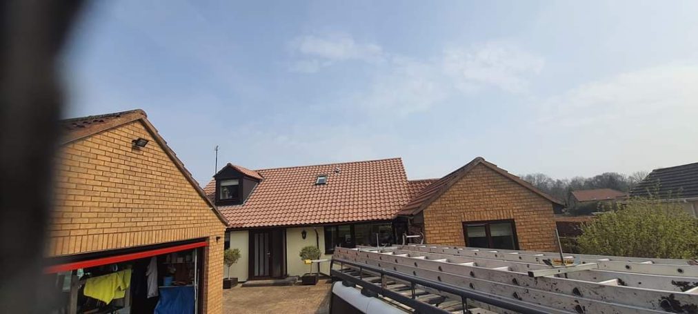 After roof cleaning in Trull, Taunton After roof